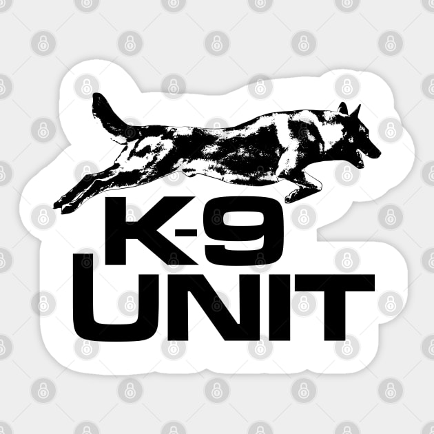 K-9 Unit - Police Dog Unit- Malinois Sticker by Nartissima